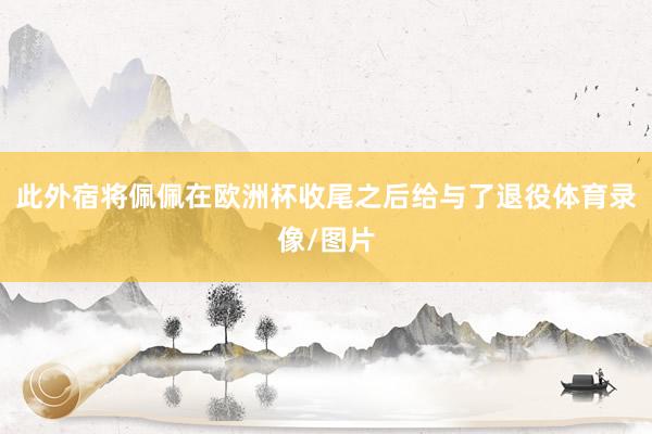 此外宿将佩佩在欧洲杯收尾之后给与了退役体育录像/图片