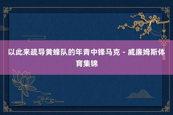 以此来疏导黄蜂队的年青中锋马克 - 威廉姆斯体育集锦