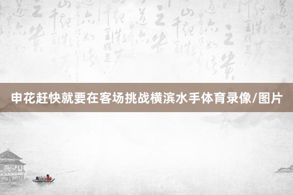 申花赶快就要在客场挑战横滨水手体育录像/图片