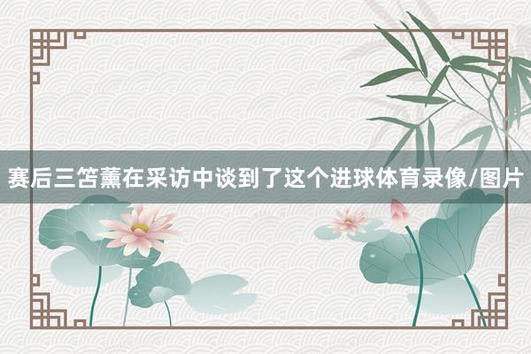 赛后三笘薰在采访中谈到了这个进球体育录像/图片