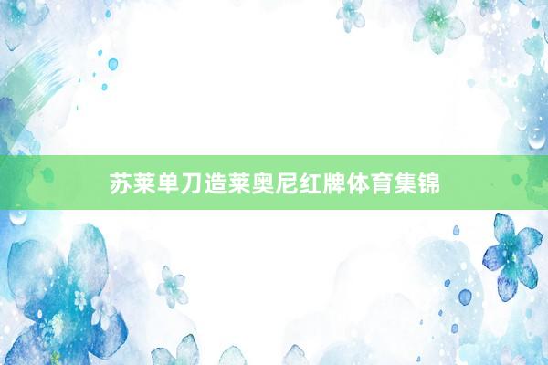 苏莱单刀造莱奥尼红牌体育集锦